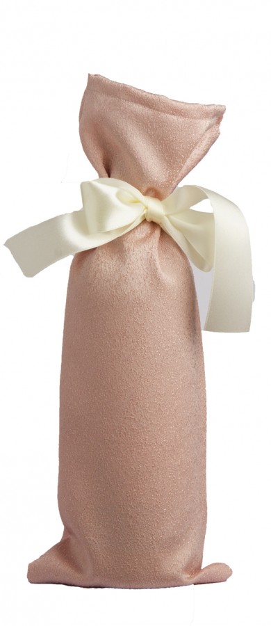 Rose Gold textil italcsomagolás szatén szalaggal